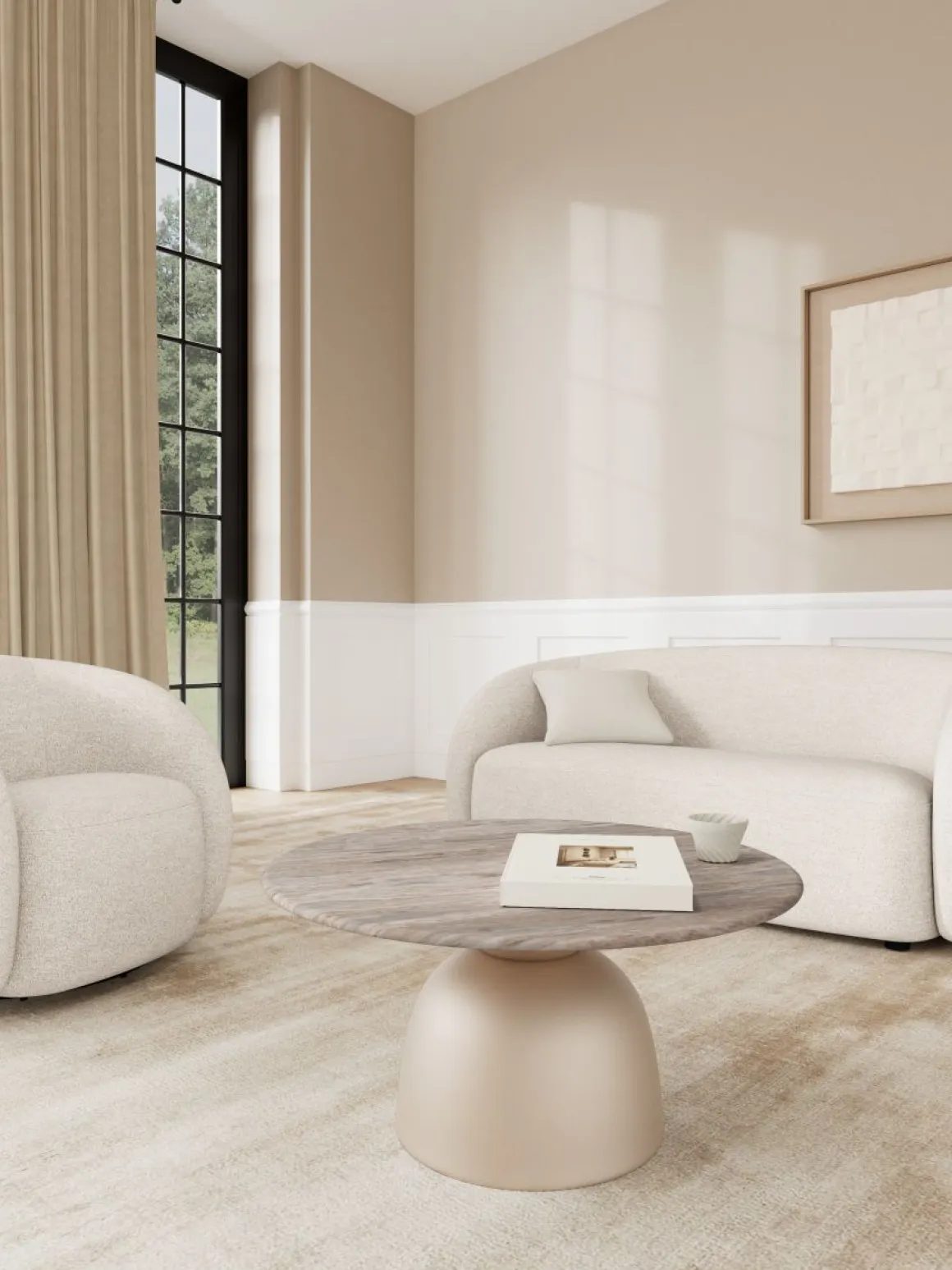 Actona Couchtisch Ferrol Ø 80 cm