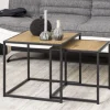 Beistelltisch Seaford Eiche 2er Set