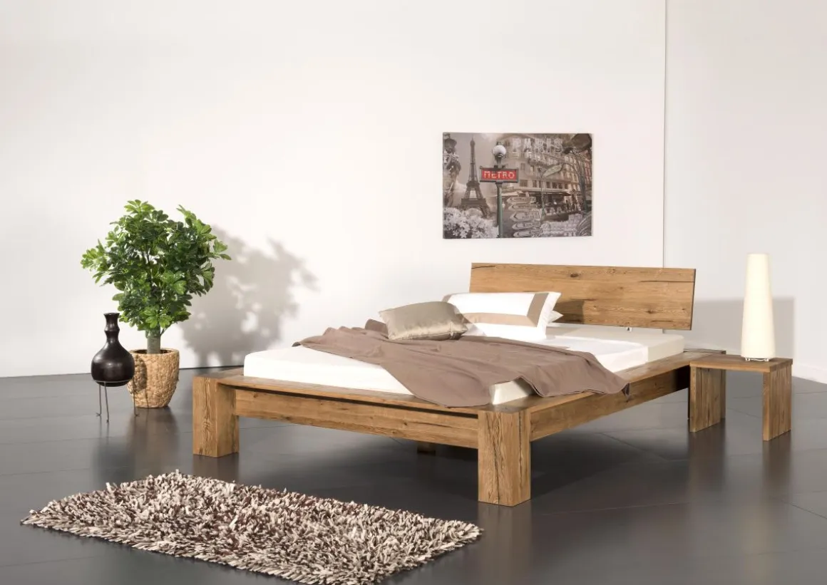 Bettgestell Morten Eiche massiv 140 x 200 cm