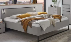 Bett Tilburg Grau 180 x 200 cm