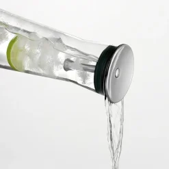 Bohemia Karaffe Simax mit Edelstahlausgießer 1,1 L