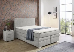 Boxspringbett Arabella Grau 140 x 200 cm