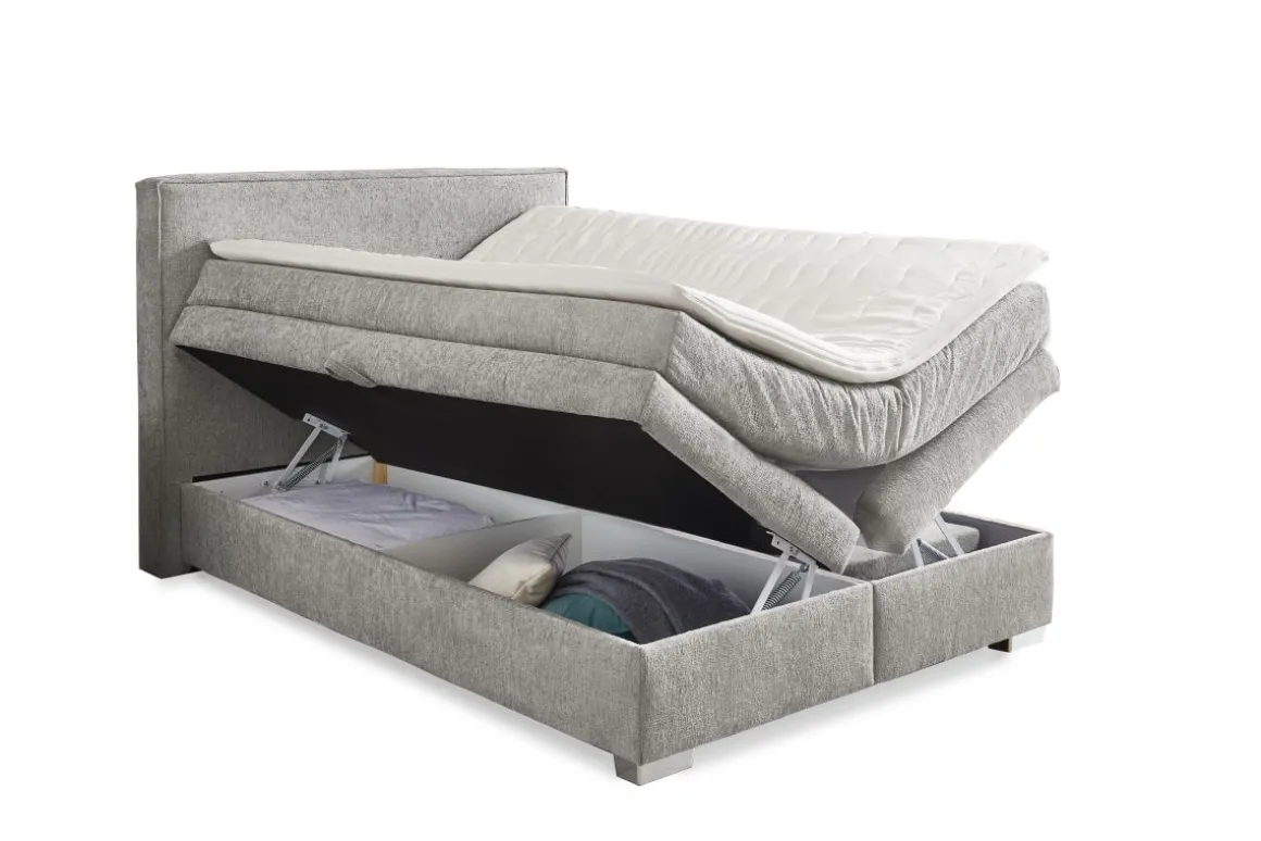 Boxspringbett Arabella Grau 140 x 200 cm