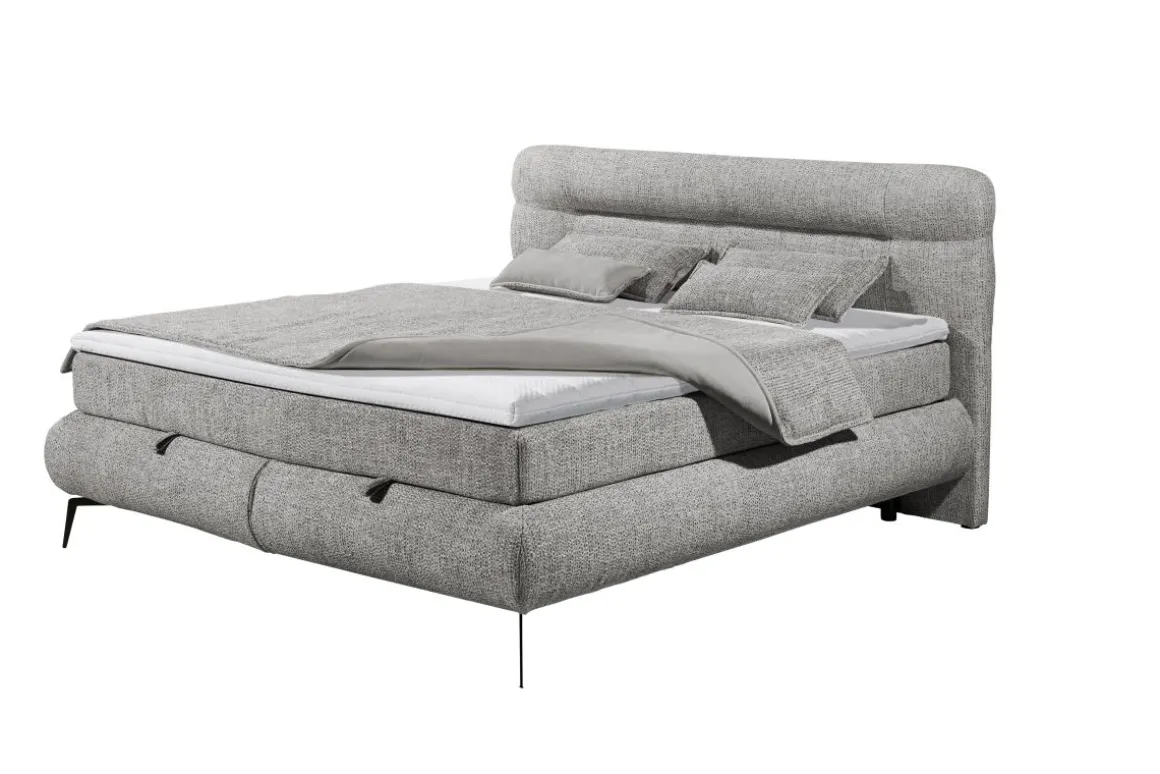 Boxspringbett Colmar Grau 180 x 200 cm
