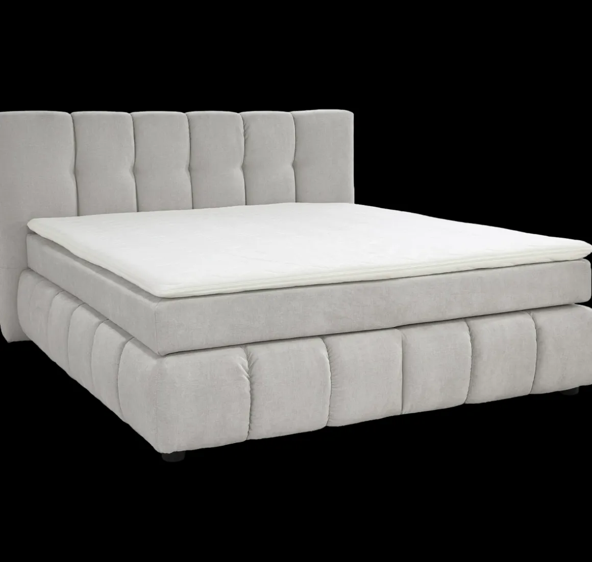 Boxspringbett Cora Greige 180 x 200 cm