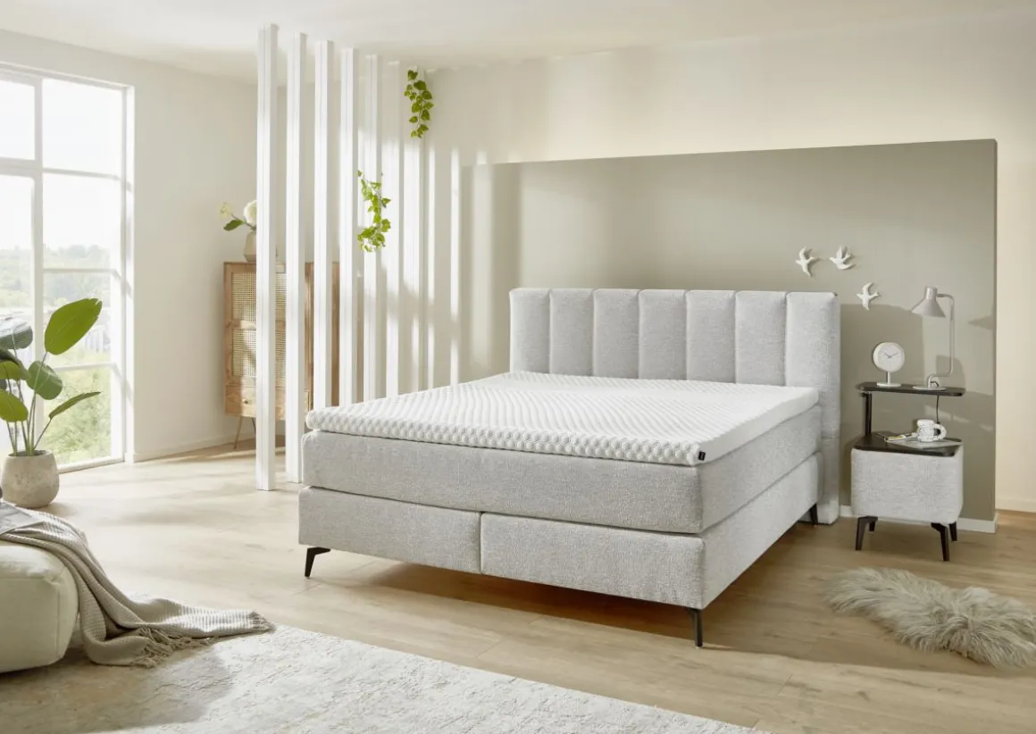 Boxspringbett 25024 Ecru 180 x 200 cm