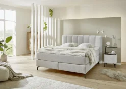Boxspringbett 25024 Ecru 180 x 200 cm