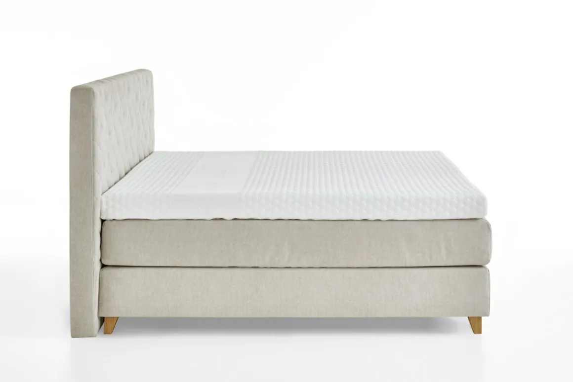 Boxspringbett 25025 Ecru 180 x 200 cm