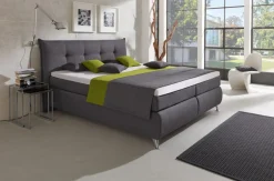 Boxspringbett Lexos Anthrazit 180 x 200 cm