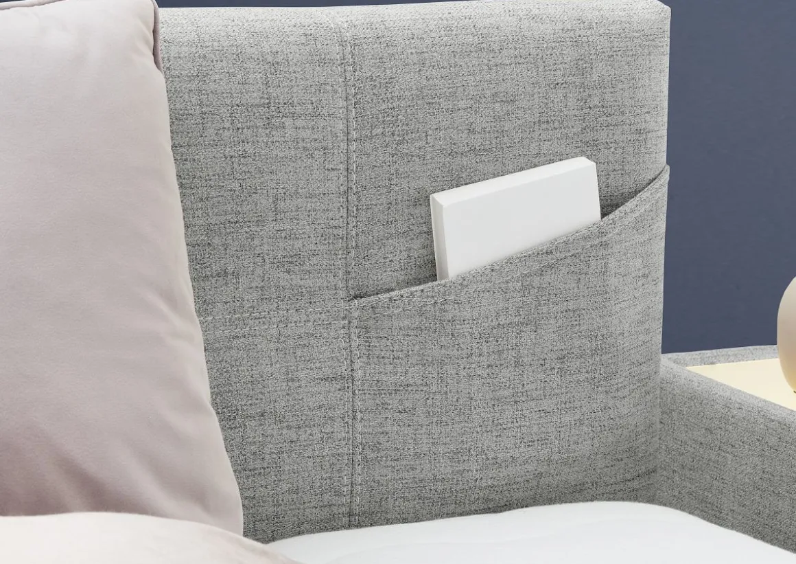 Boxspringbett Nora Grau 120 x 200 cm
