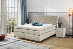 Boxspringbett Scarlett-Mix Beige 180 x 200 cm