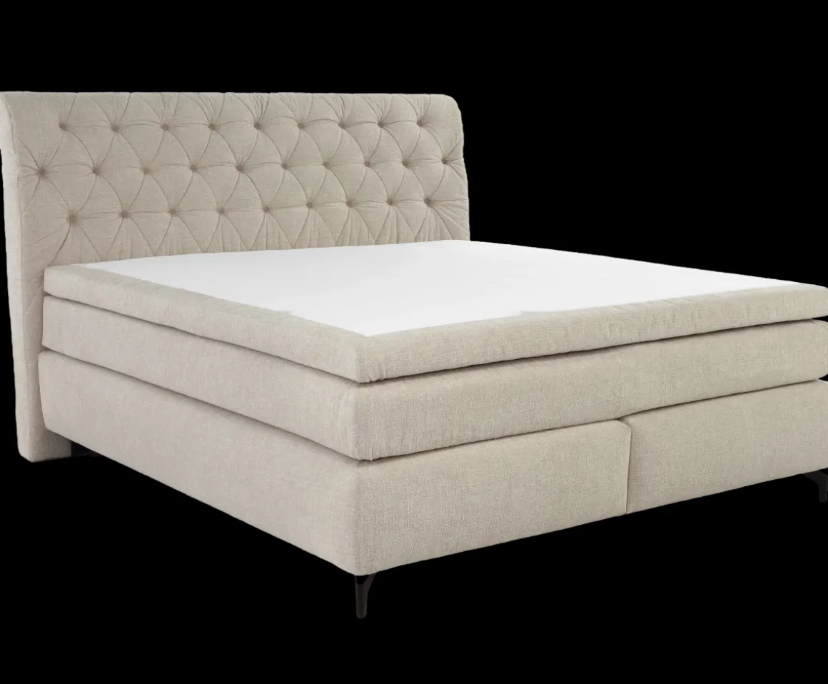 Boxspringbett Scarlett-Mix Beige 180 x 200 cm