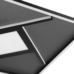 Brilliant LED Deckenlampe Hardy Schwarz