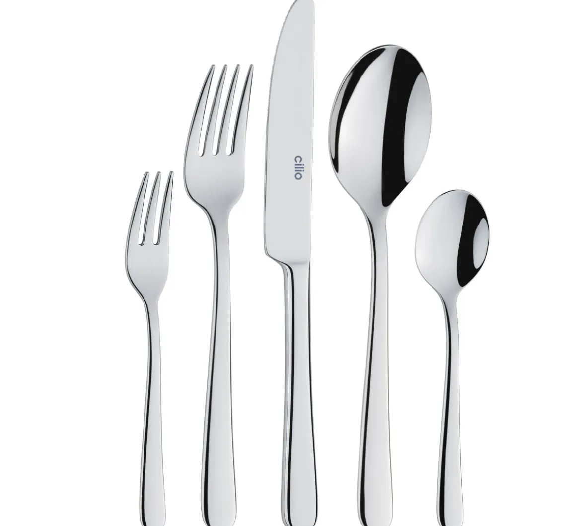 Cilio 30tlg. Besteck-Set Roma Silber