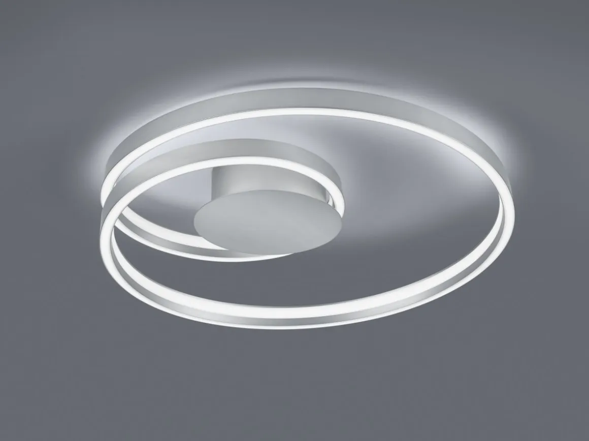 Cinque LED Deckenleuchte Ciola Nickelfarben