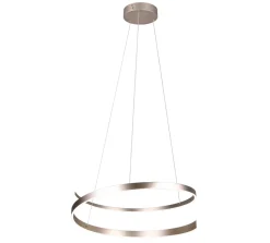Cinque LED Pendelleuchte Cinardi Nickelfarben