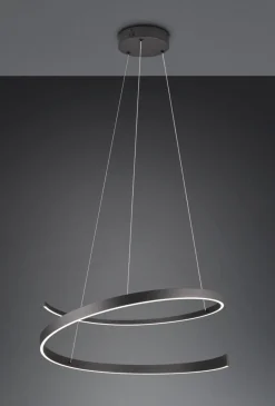 Cinque LED Pendelleuchte Cinardi Schwarz