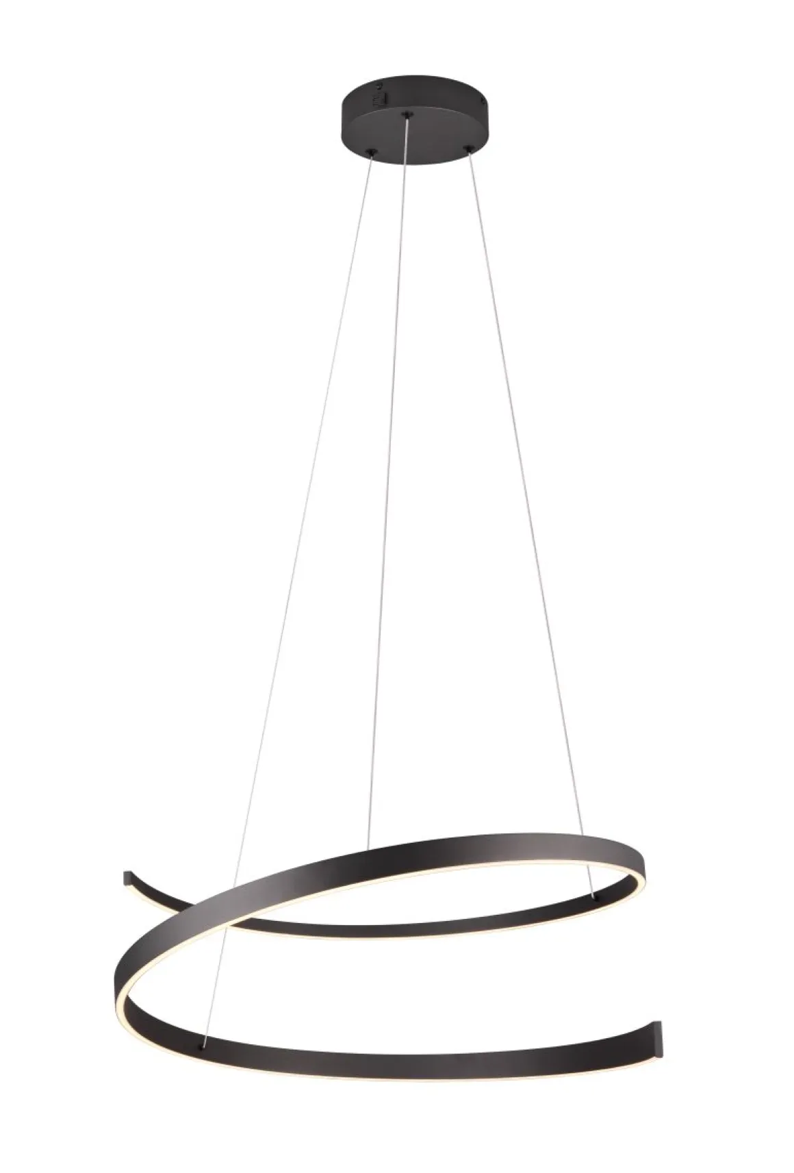 Cinque LED Pendelleuchte Cinardi Schwarz