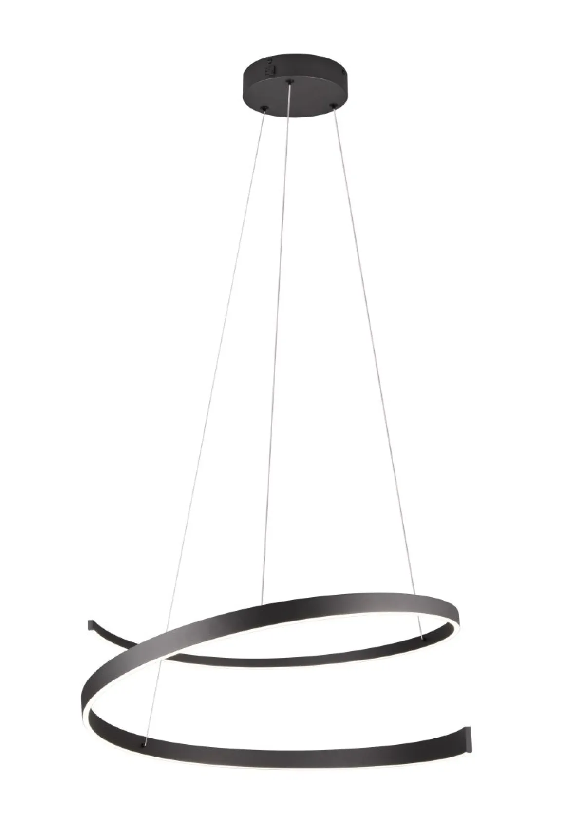 Cinque LED Pendelleuchte Cinardi Schwarz