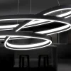 Cinque LED Pendelleuchte Ciola Schwarz