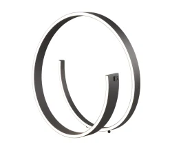 Cinque LED Tischlampe Cinardi Schwarz