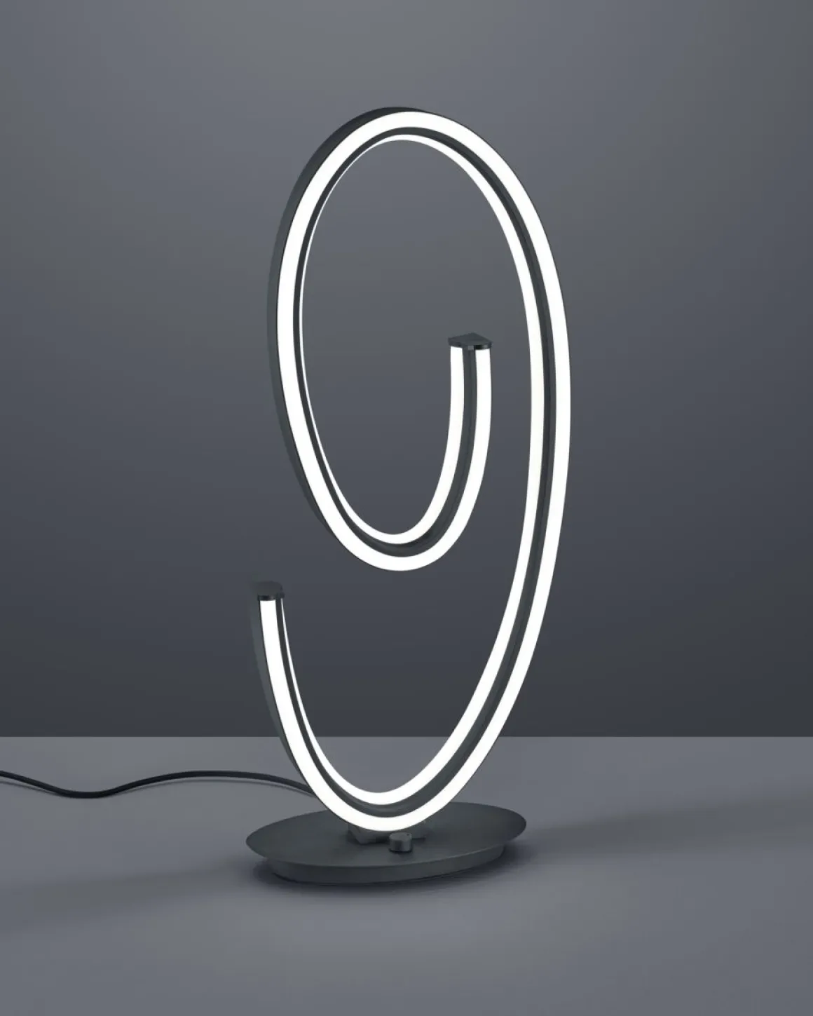 Cinque LED Tischlampe Ciola Schwarz