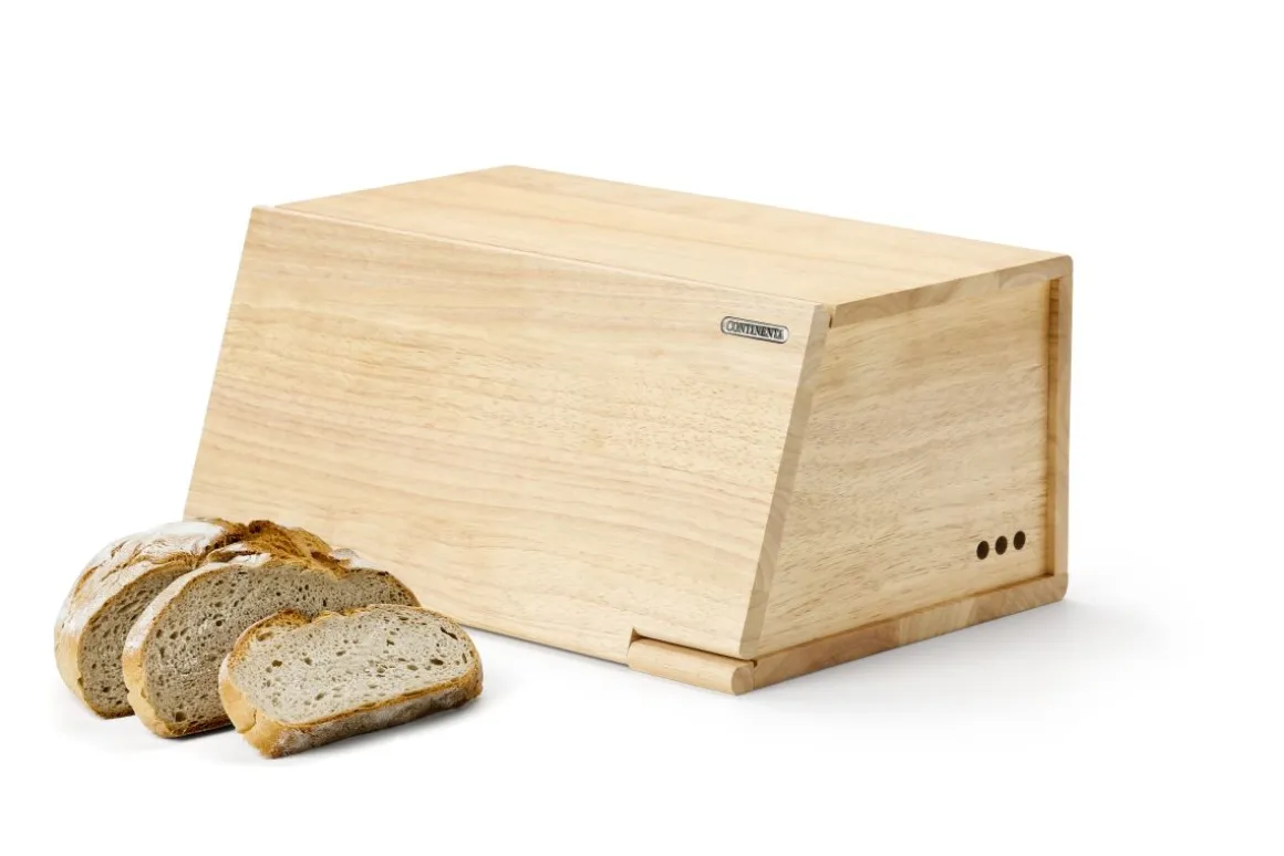 Continenta Brotkasten Gummibaum Massivholz
