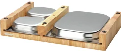 Continenta Stirnholz Multifunktionsbrett mit 3 Schubladen