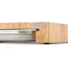 Continenta Stirnholz Schneidebrett mit Schublade 39 x 27 cm