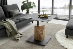 Couchtisch Balsta Eiche Rauchglas