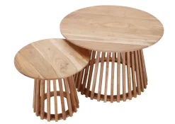 Couchtische 2er-Set Piano Akazie