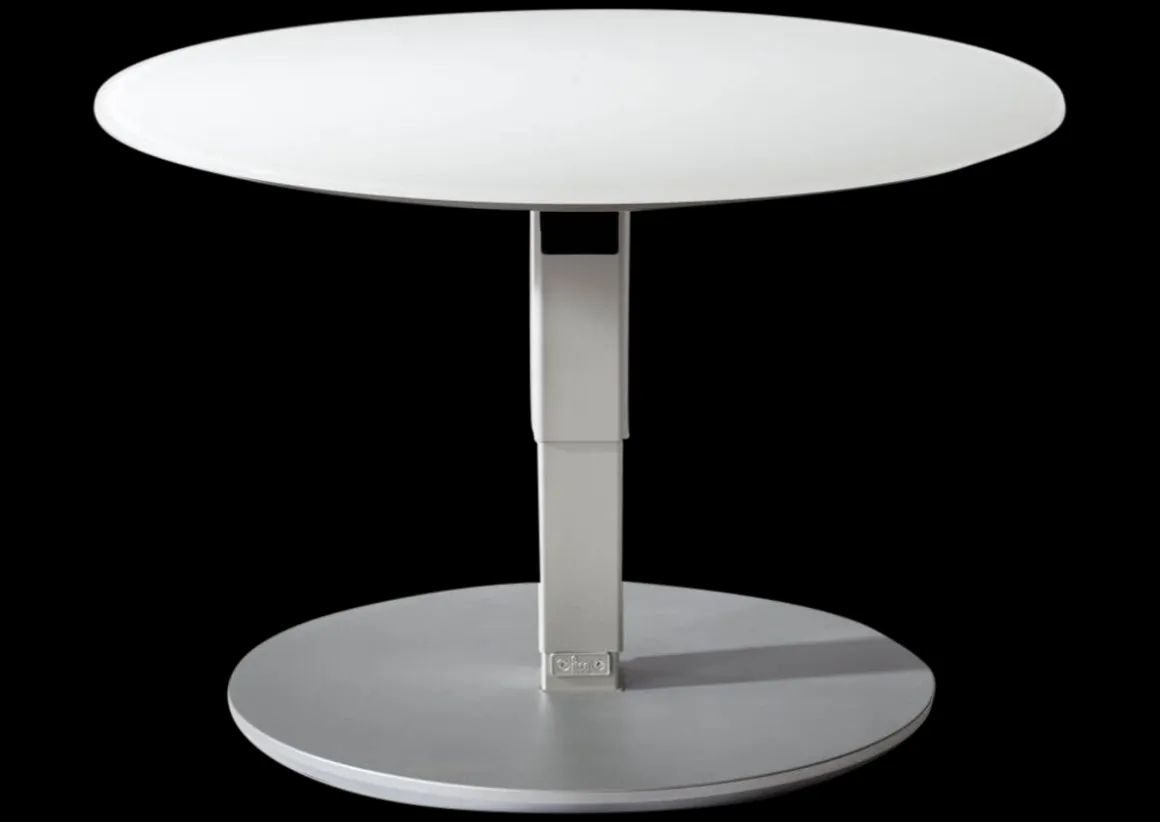 Couchtisch 1866 Glas weiß matt 80 cm