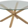 Couchtisch Heaven Eiche Glas Ø 82 cm