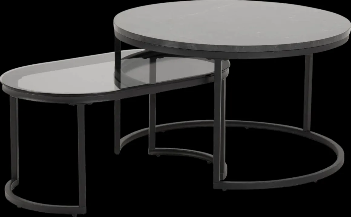 Couchtischsatz Spiro Schwarz