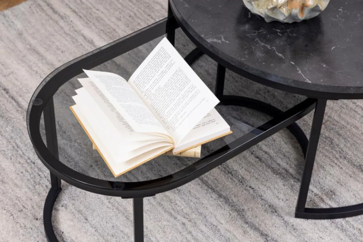 Couchtischsatz Spiro Schwarz