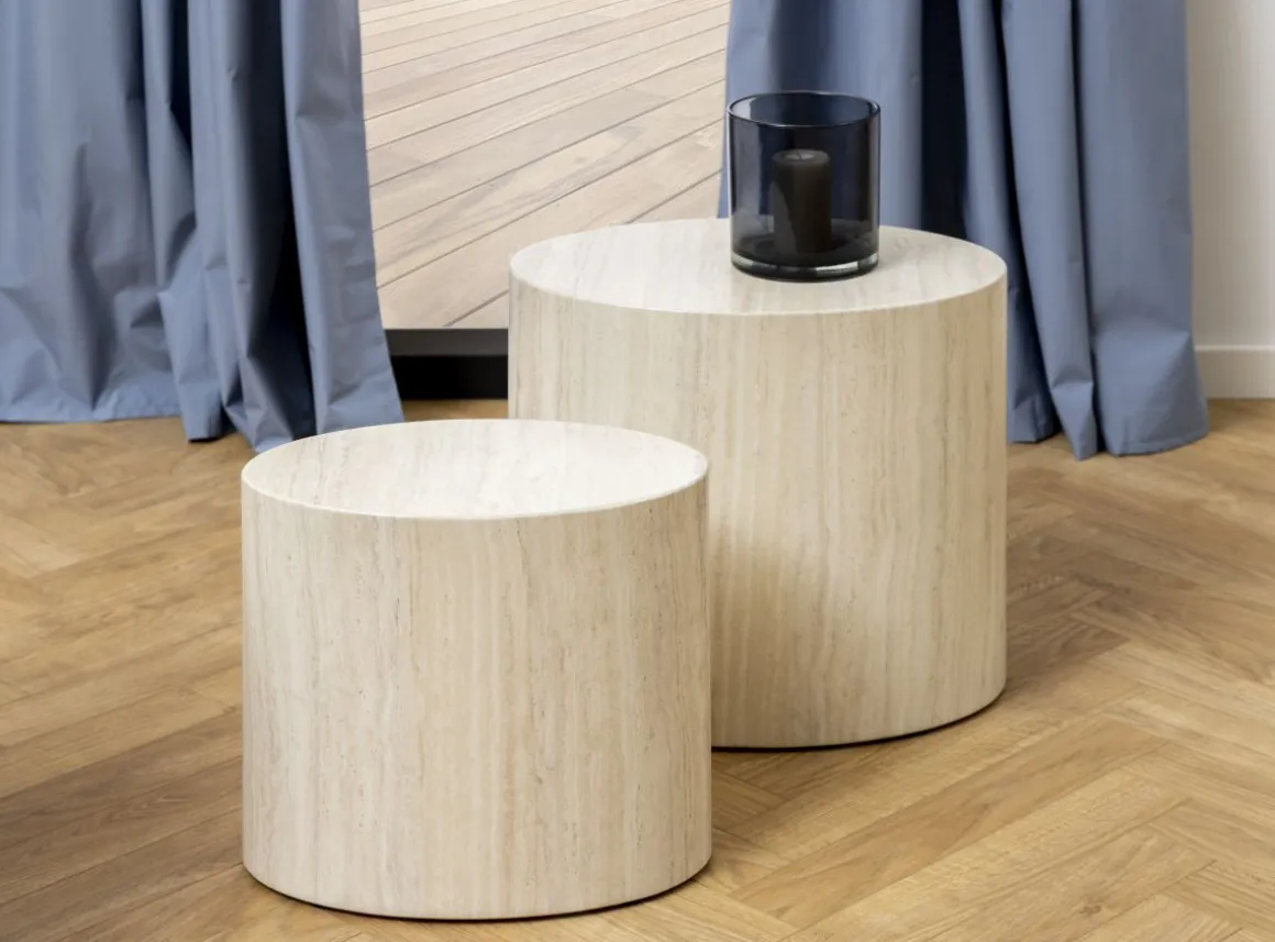Couchtisch-Set Mice Travertin