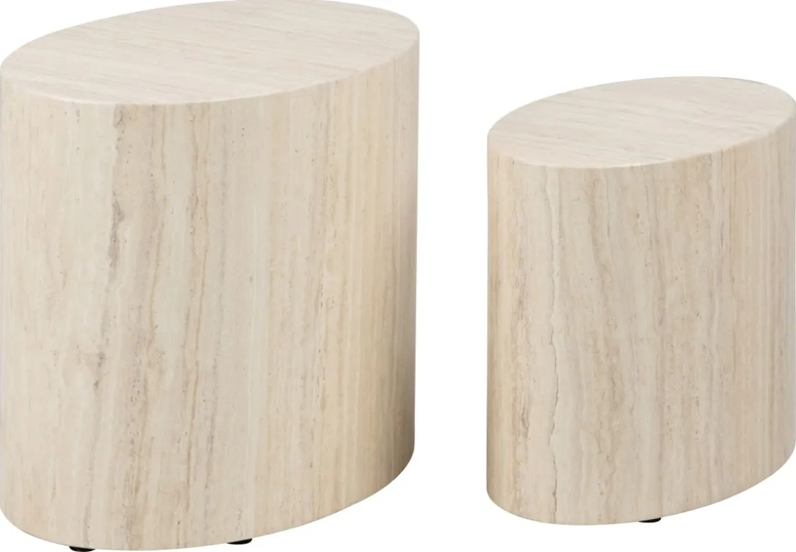 Couchtisch-Set Mice Travertin