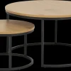 Couchtisch-Set Spiro Eiche Schwarz