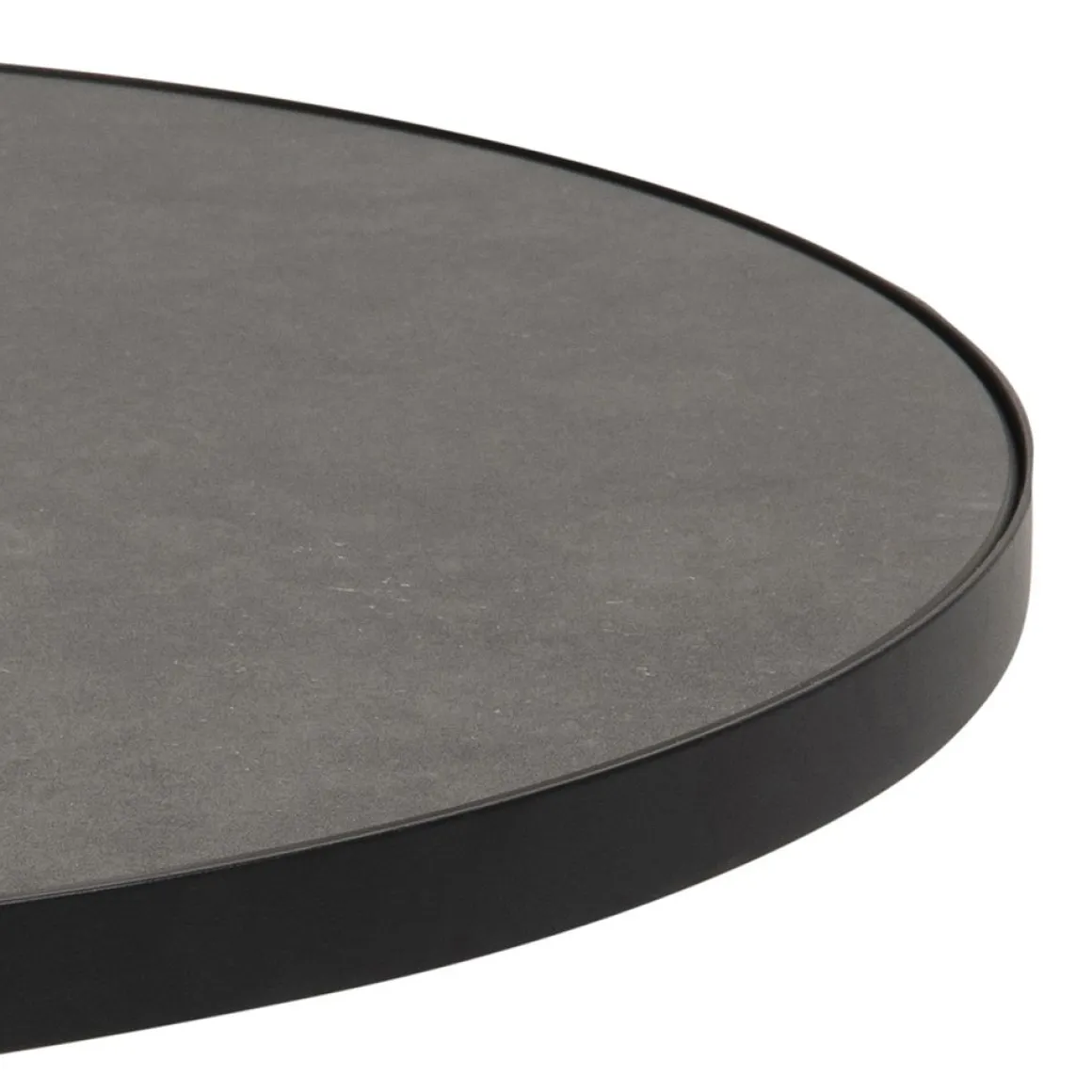 Couchtisch Soli Schwarz Grau Ø 65 cm