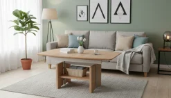 Couchtisch 2324 Wildeiche mit Funktionen 70 cm