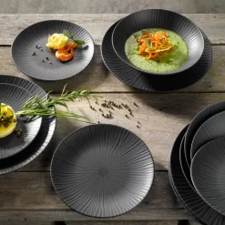 CreaTable Speiseteller Vesuvio Black 27 cm
