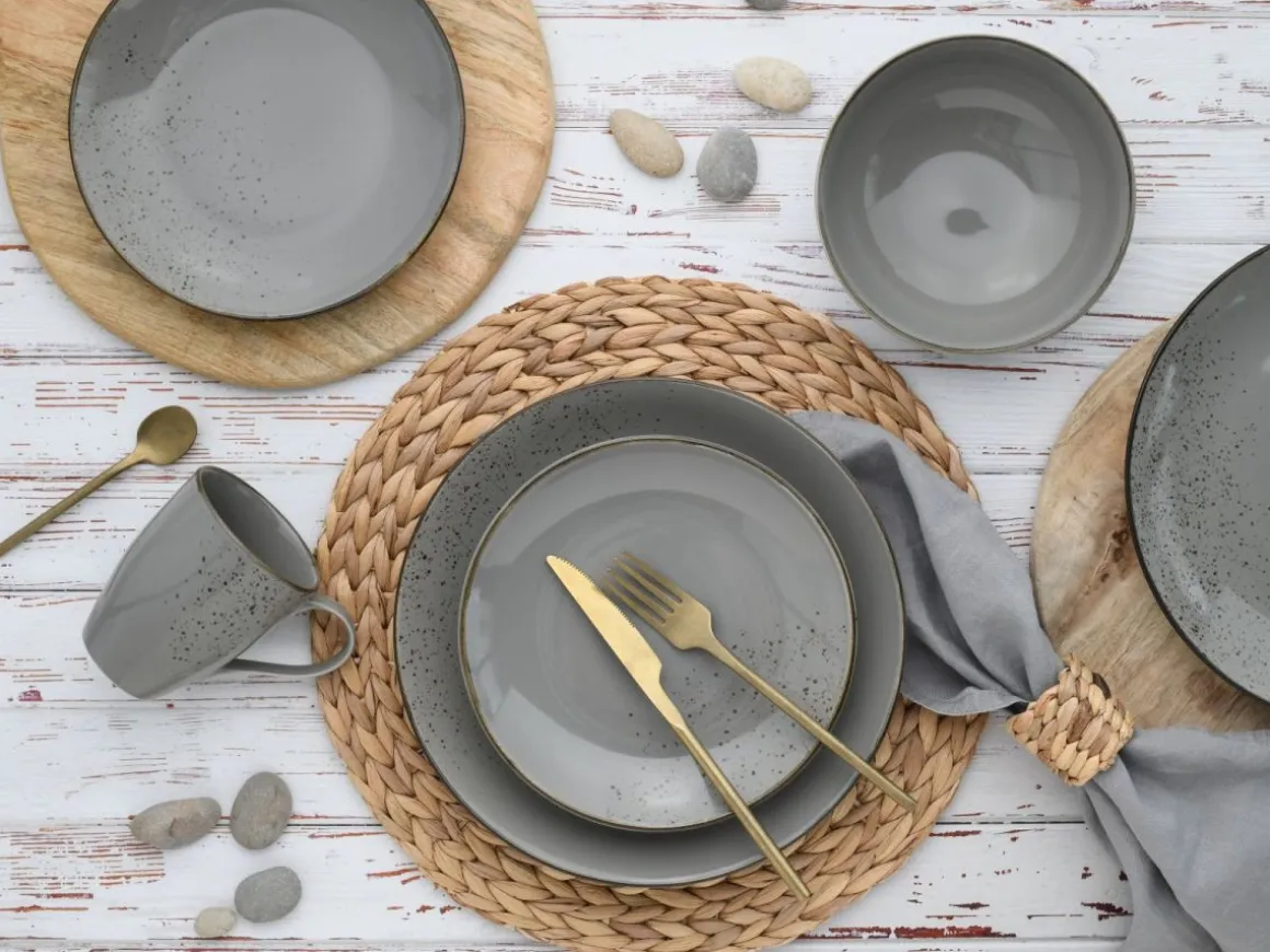 CreaTable Untertasse Nature Collection Stone 15 cm