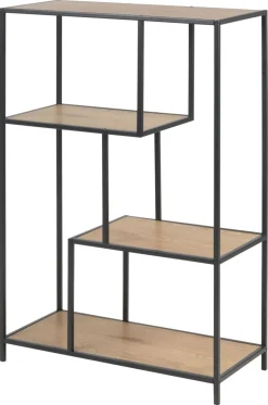 Design-Bücherregal Seaford Eiche 77 x 114 cm