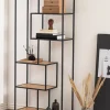 Design-Bücherregal Seaford Eiche 77 x 185 cm