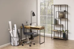 Design-Bücherregal Seaford Eiche 77 x 185 cm