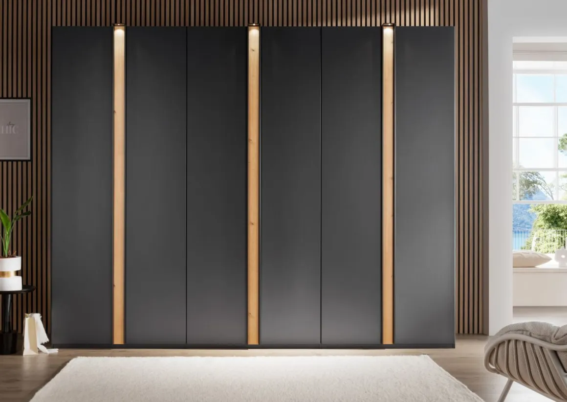 Drehtürenschrank Lagos Graphit
