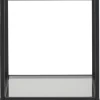 Eck-Regal Seaford Glas 120 cm
