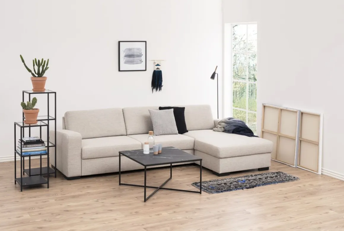 Eck-Regal Seaford Glas 120 cm