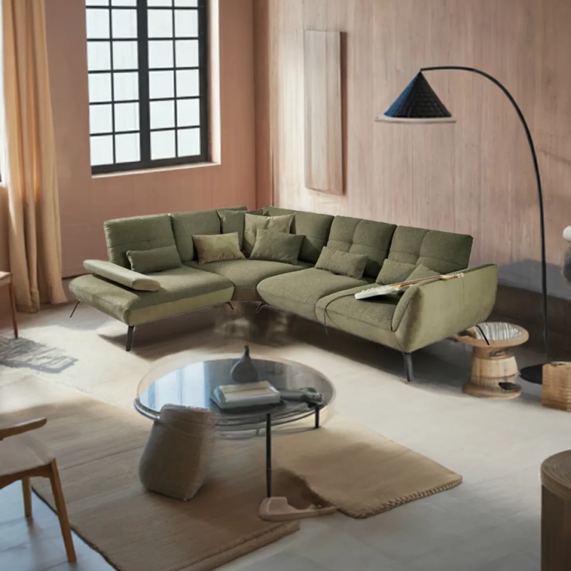 Ecksofa Dover XC grün