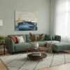 Ecksofa Kelmis Grün